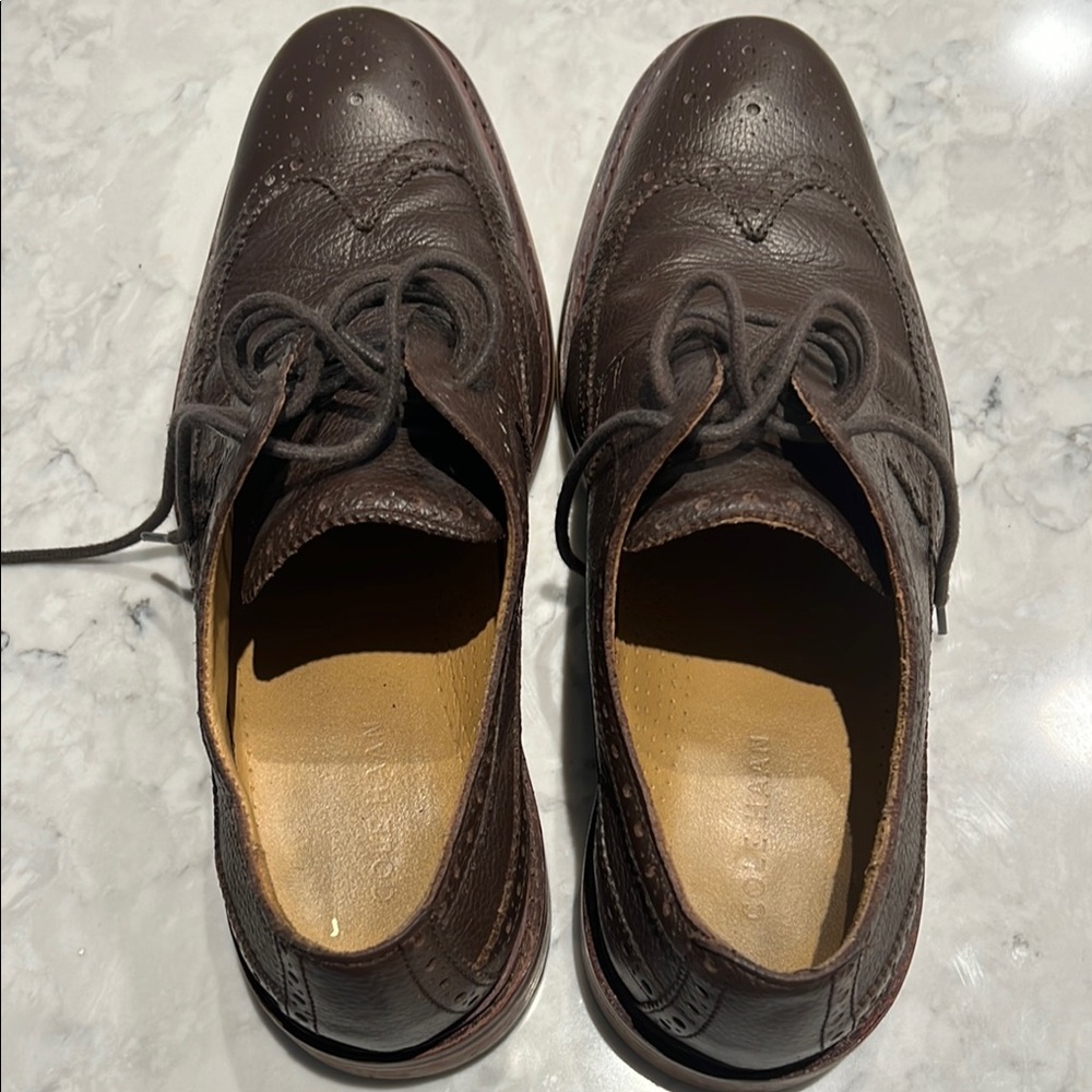 Classic Brown Leather Men's Dress Shoes